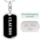 Claudio v2 - Luxury Dog Tag Keychain