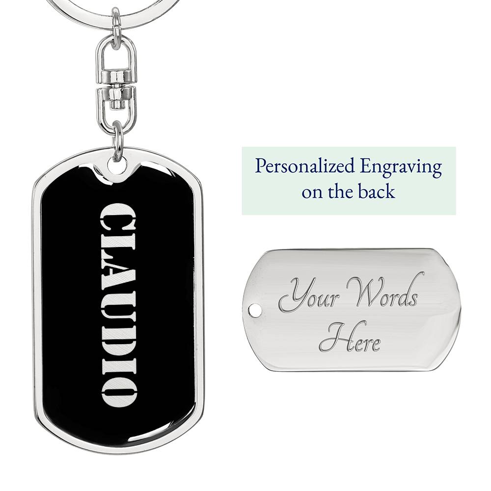 Claudio v2 - Luxury Dog Tag Keychain