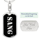 Sang v2 - Luxury Dog Tag Keychain