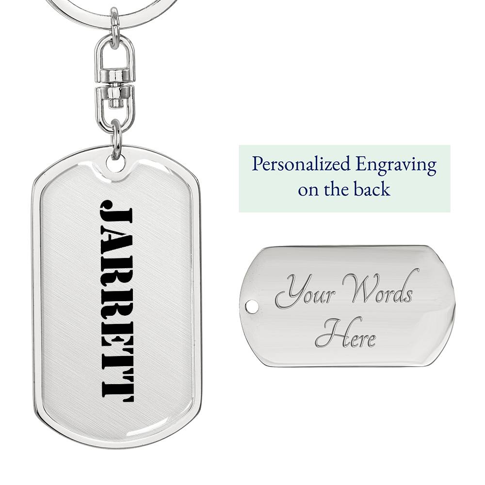 Jarrett - Luxury Dog Tag Keychain
