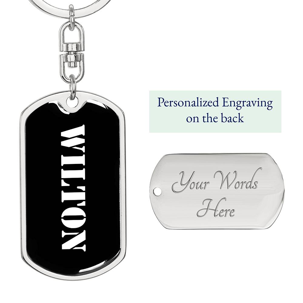 Wilton v3 - Luxury Dog Tag Keychain