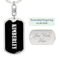 Kimberley v03 - Luxury Dog Tag Keychain