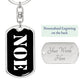 Noe v3 - Luxury Dog Tag Keychain
