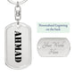 Ahmad - Luxury Dog Tag Keychain