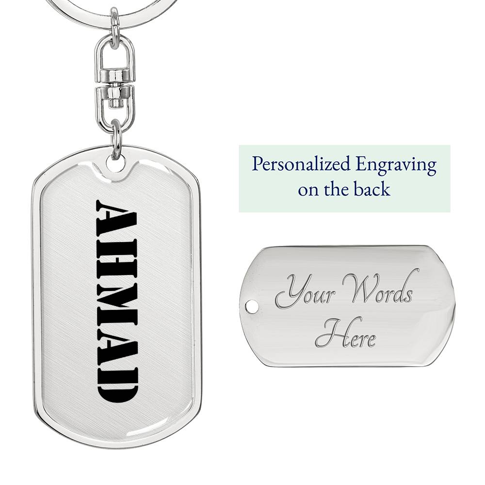 Ahmad - Luxury Dog Tag Keychain