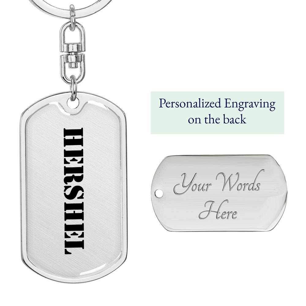 Hershel - Luxury Dog Tag Keychain