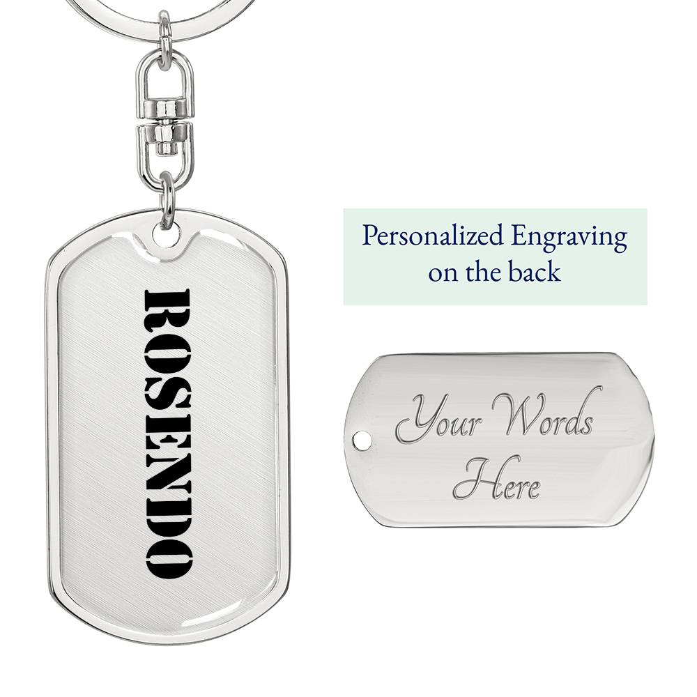 Rosendo - Luxury Dog Tag Keychain