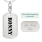 Ronny - Luxury Dog Tag Keychain