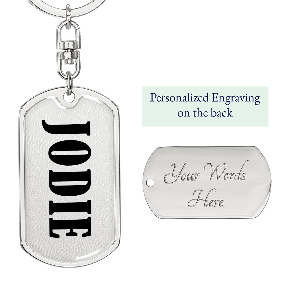 Jodie v01 - Luxury Dog Tag Keychain
