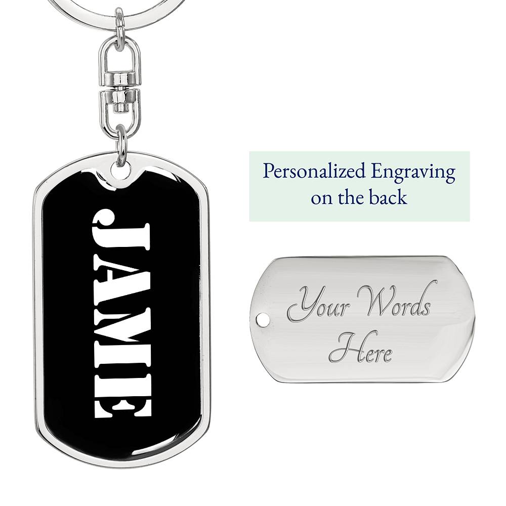 Jame v3 - Luxury Dog Tag Keychain