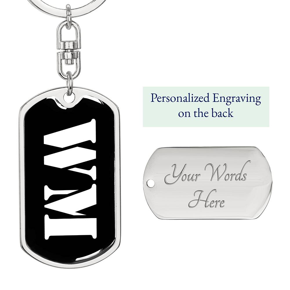 Wm v2 - Luxury Dog Tag Keychain