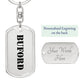 Buford - Luxury Dog Tag Keychain