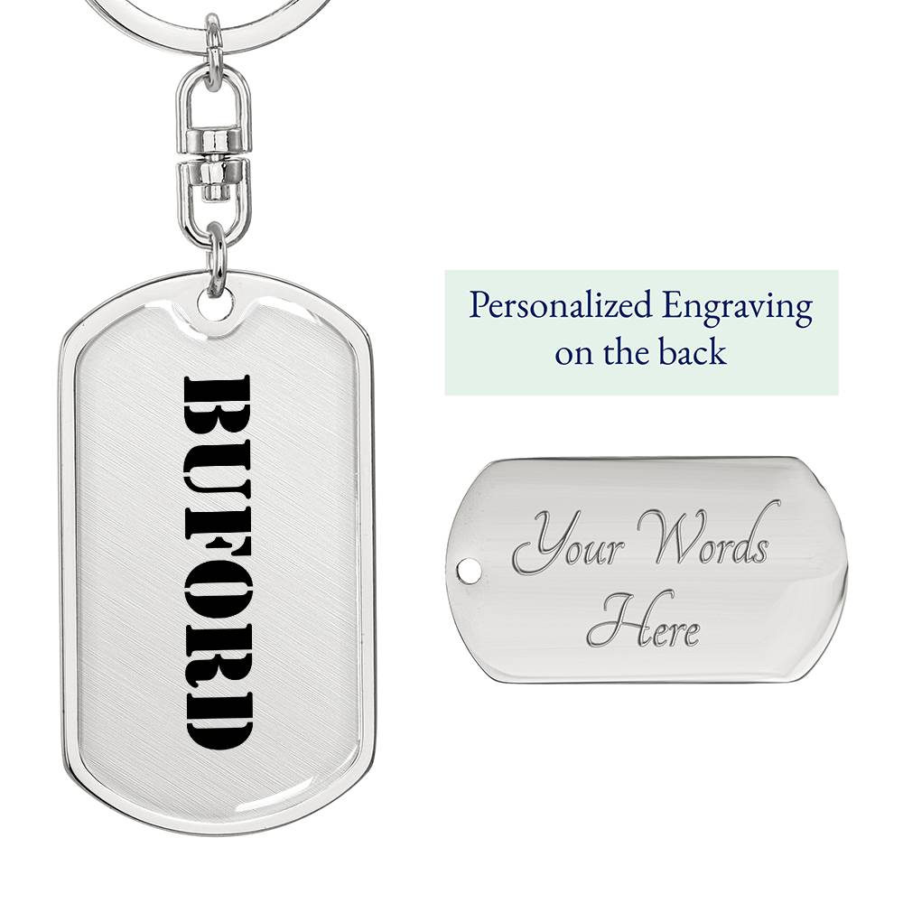 Buford - Luxury Dog Tag Keychain