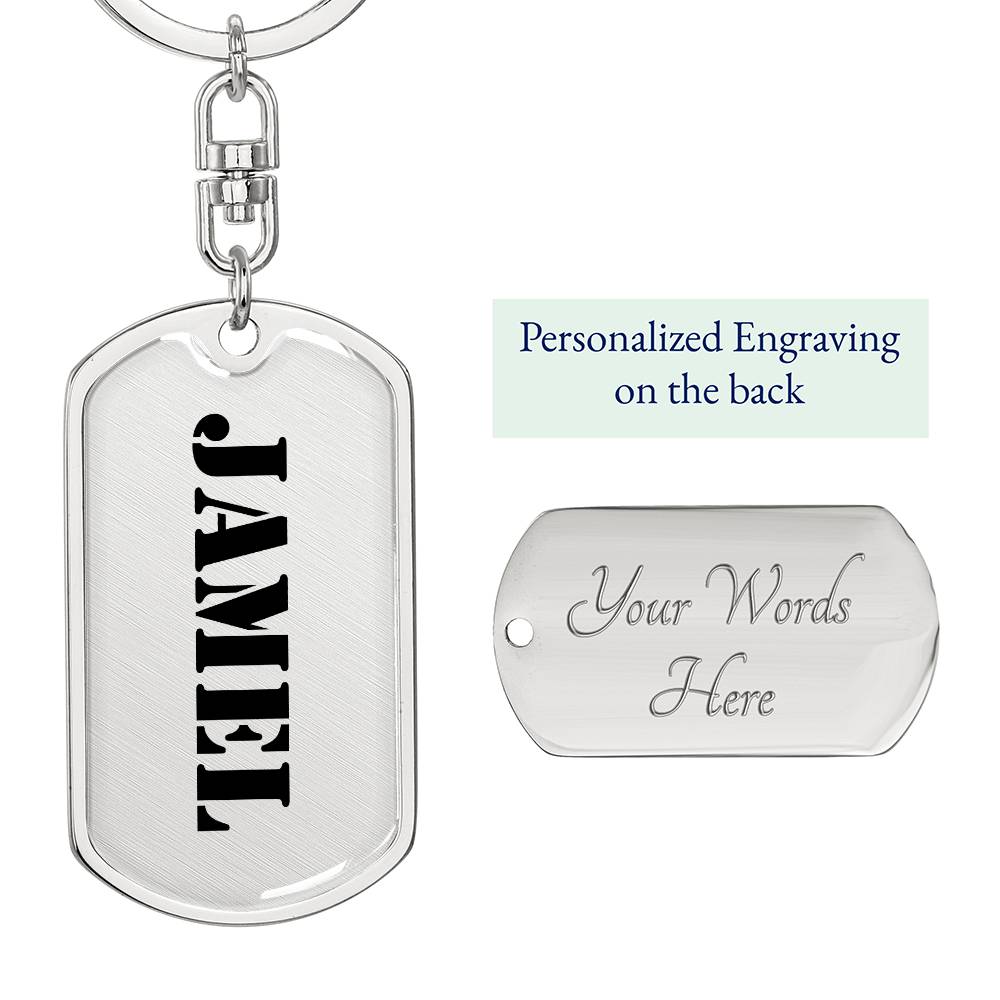 Jamel - Luxury Dog Tag Keychain