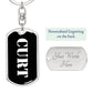 Curt v2 - Luxury Dog Tag Keychain