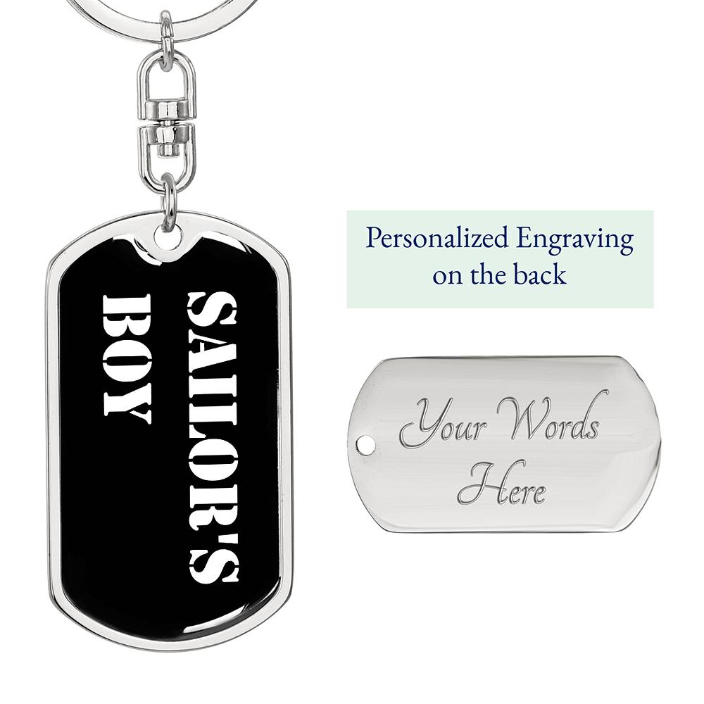 Sailor's Boy v3 - Luxury Dog Tag Keychain