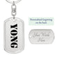 Yong - Luxury Dog Tag Keychain