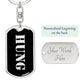 Hung v2 - Luxury Dog Tag Keychain