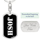 Josh v2 - Luxury Dog Tag Keychain