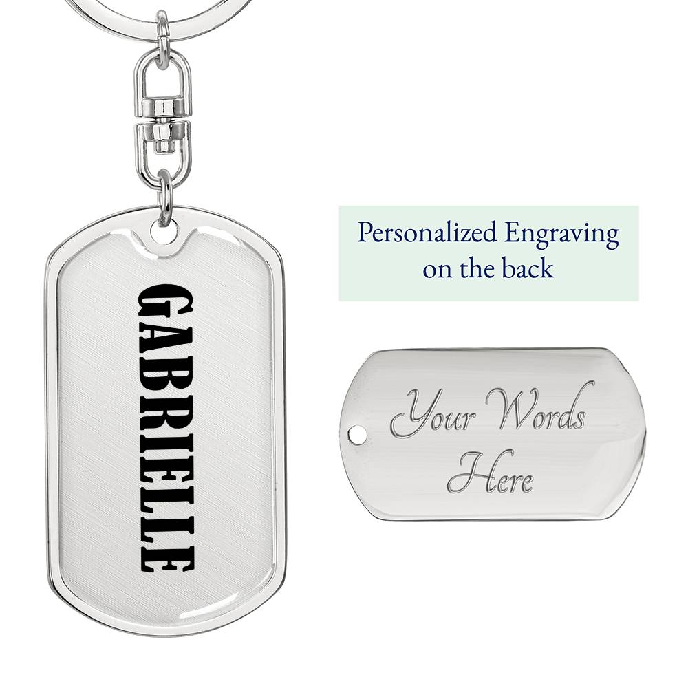 Gabrielle v01 - Luxury Dog Tag Keychain