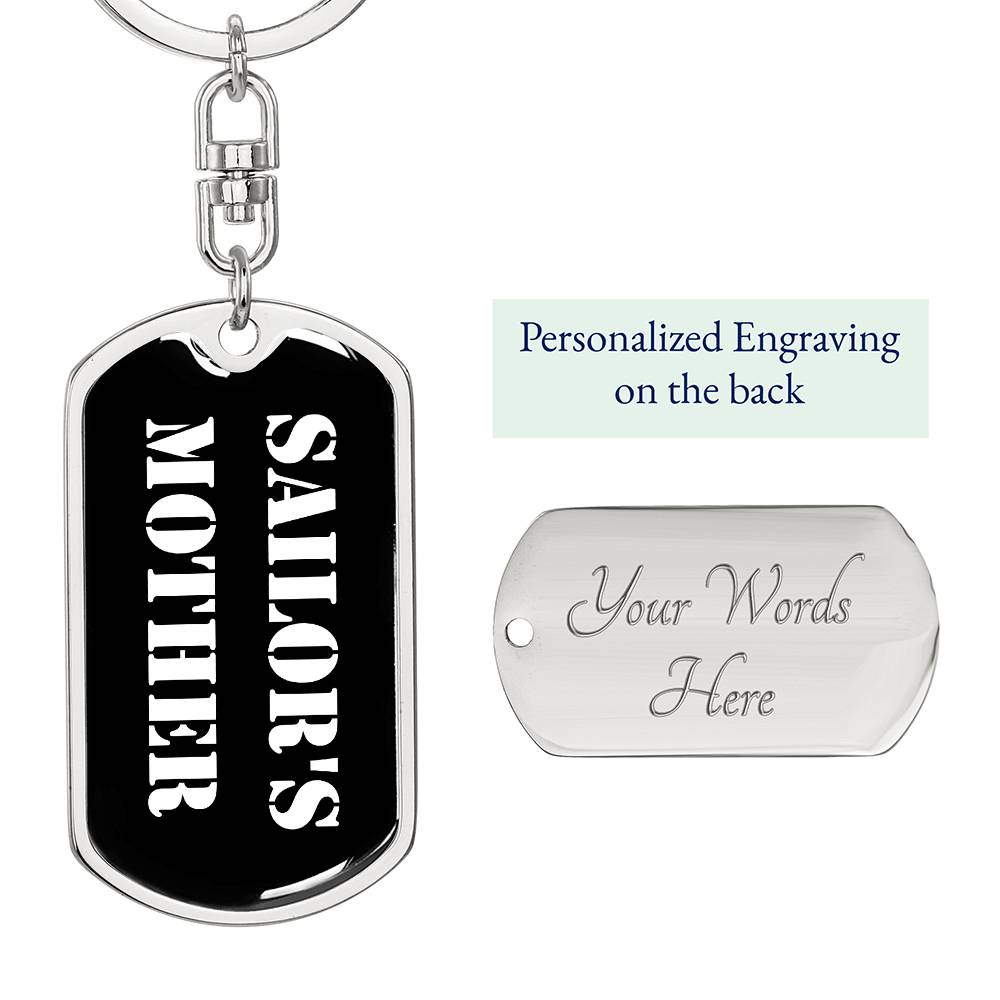 Sailor's Mother v3 - Luxury Dog Tag Keychain