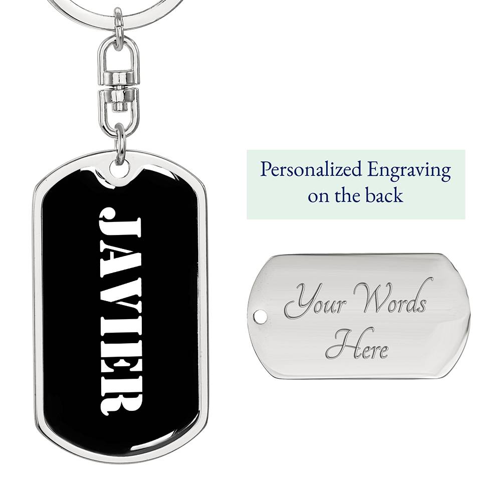 Javier v2 - Luxury Dog Tag Keychain
