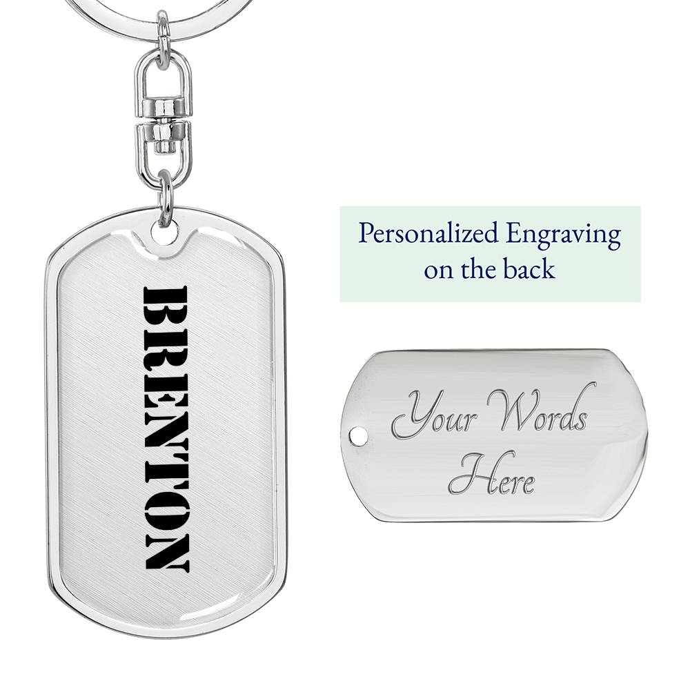 Brenton - Luxury Dog Tag Keychain