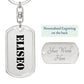 Eliseo - Luxury Dog Tag Keychain