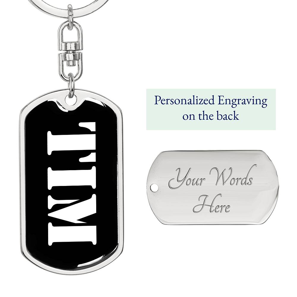 Tim v2 - Luxury Dog Tag Keychain