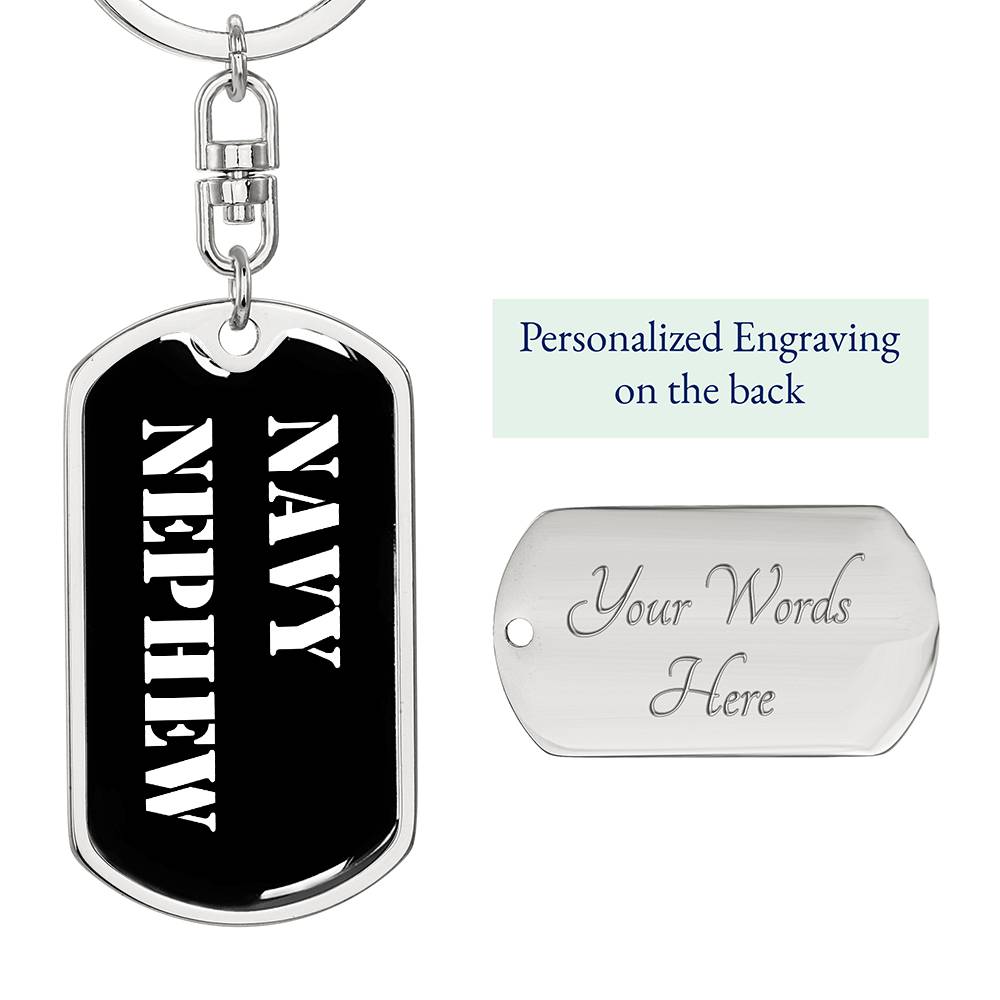 Navy Nephew v3 - Luxury Dog Tag Keychain