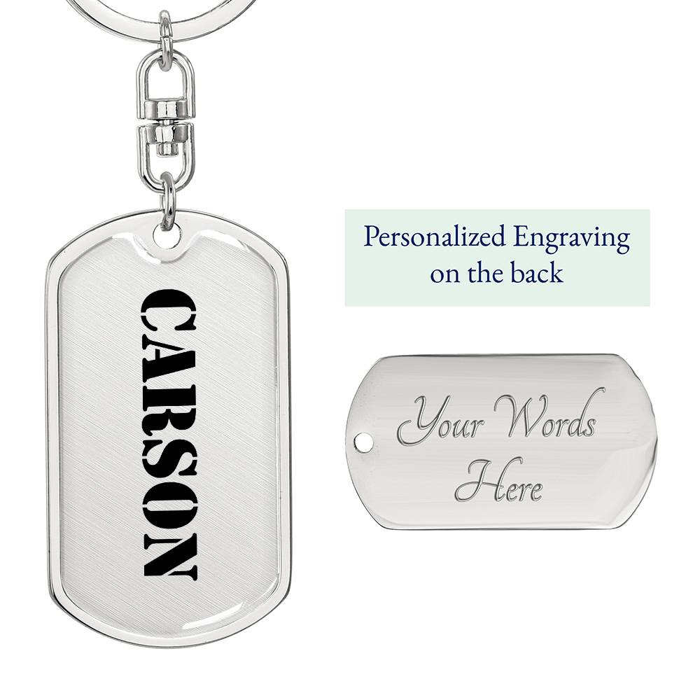 Carson - Luxury Dog Tag Keychain