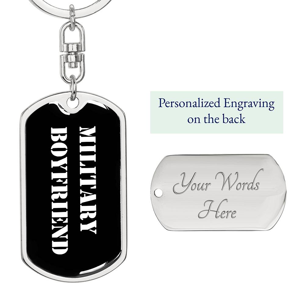 Military Boyfriend v3 - Luxury Dog Tag Keychain