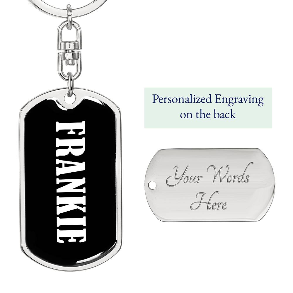 Frankie v03 - Luxury Dog Tag Keychain