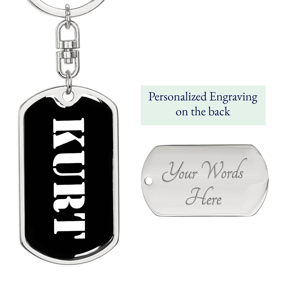 Kurt v2 - Luxury Dog Tag Keychain