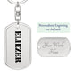 Eliezer - Luxury Dog Tag Keychain