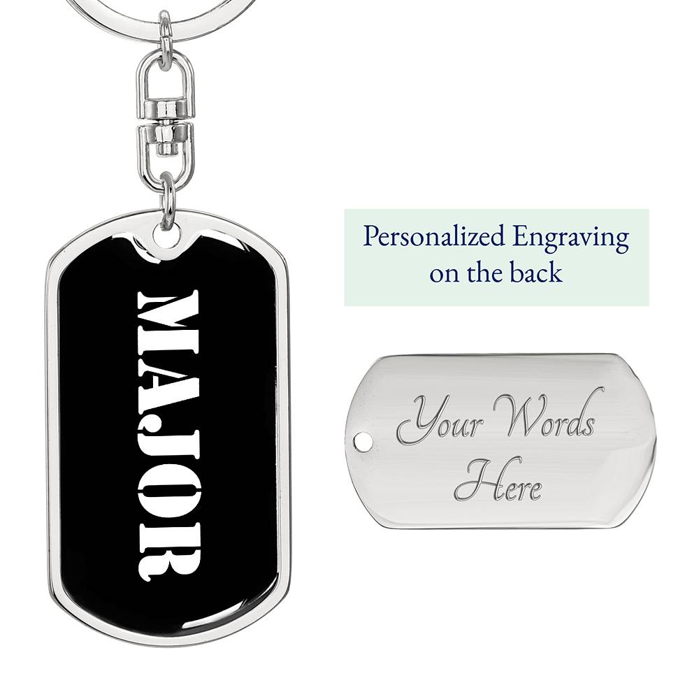 Major v3 - Luxury Dog Tag Keychain