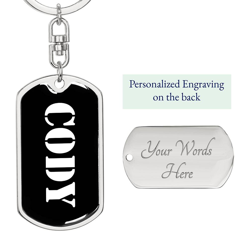 Cody v2 - Luxury Dog Tag Keychain