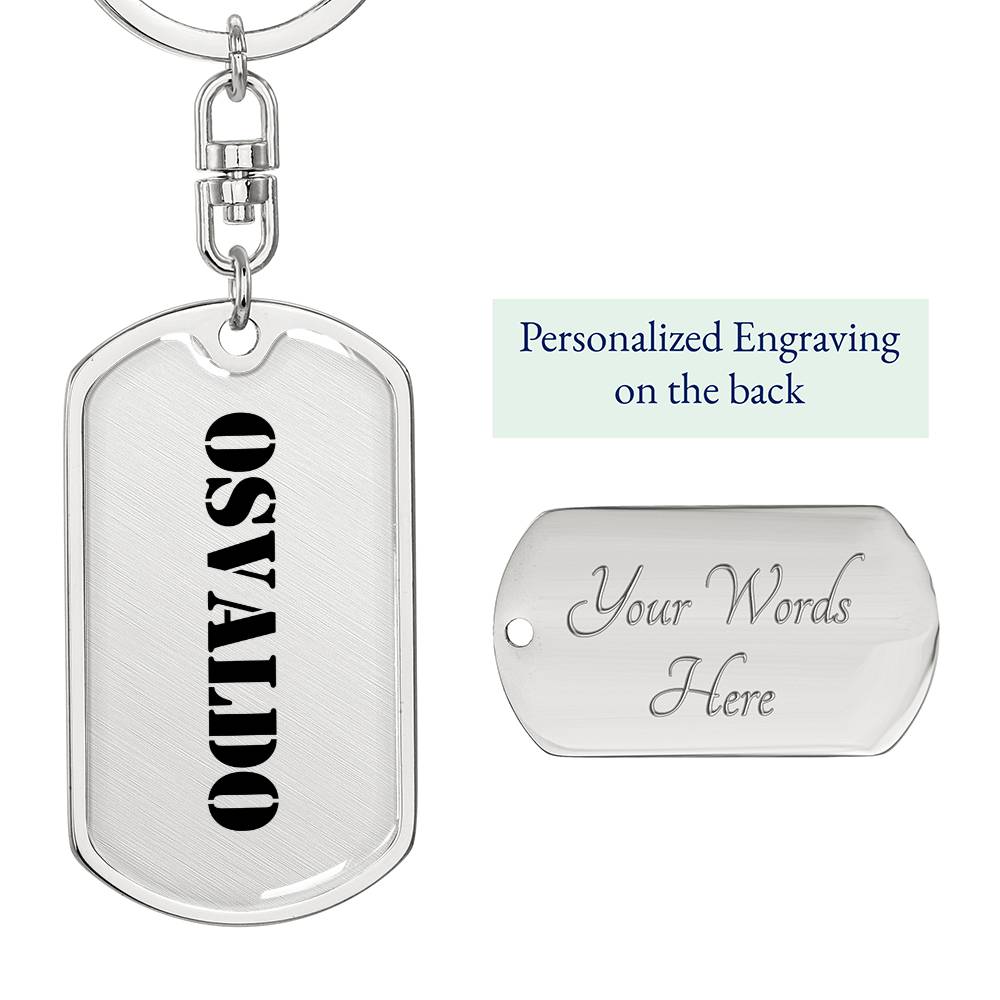 Osvaldo - Luxury Dog Tag Keychain