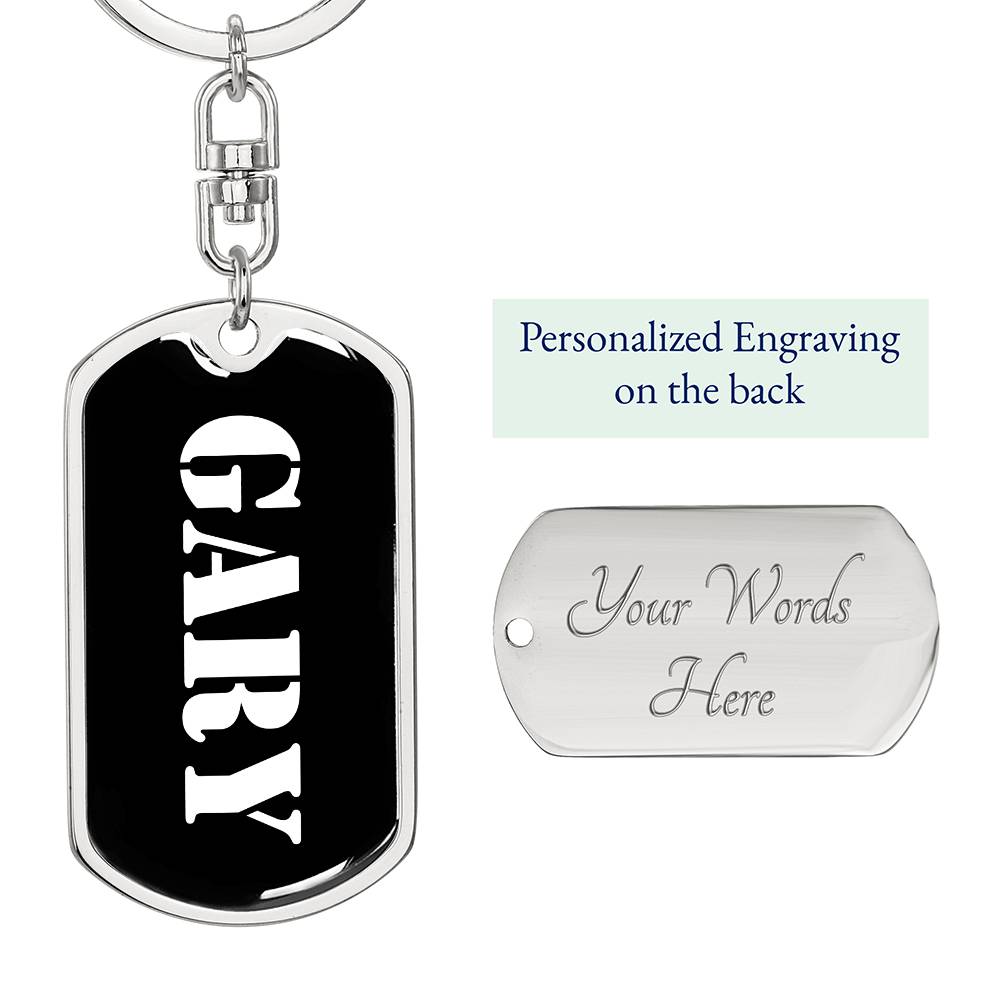 Gary v2 - Luxury Dog Tag Keychain