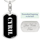 Cyril v3 - Luxury Dog Tag Keychain