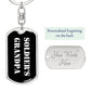 Soldier's Grandpa v3 - Luxury Dog Tag Keychain