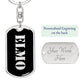 Elmo v2 - Luxury Dog Tag Keychain