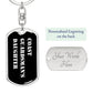 Coast Guardsman's Daughter v3 - Luxury Dog Tag Keychain