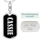 Cassie v03 - Luxury Dog Tag Keychain