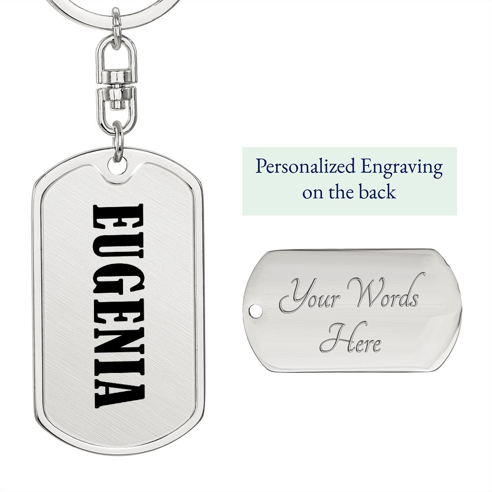 Eugenia v01 - Luxury Dog Tag Keychain