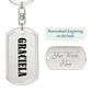 Graciela v01 - Luxury Dog Tag Keychain