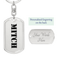 Mitch - Luxury Dog Tag Keychain