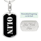 Olin v2 - Luxury Dog Tag Keychain