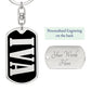 Iva v02 - Luxury Dog Tag Keychain