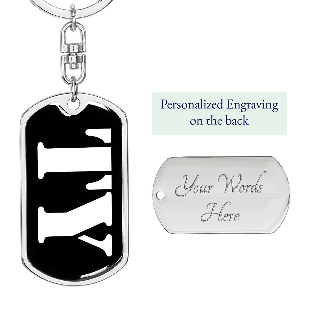 Ty v3 - Luxury Dog Tag Keychain
